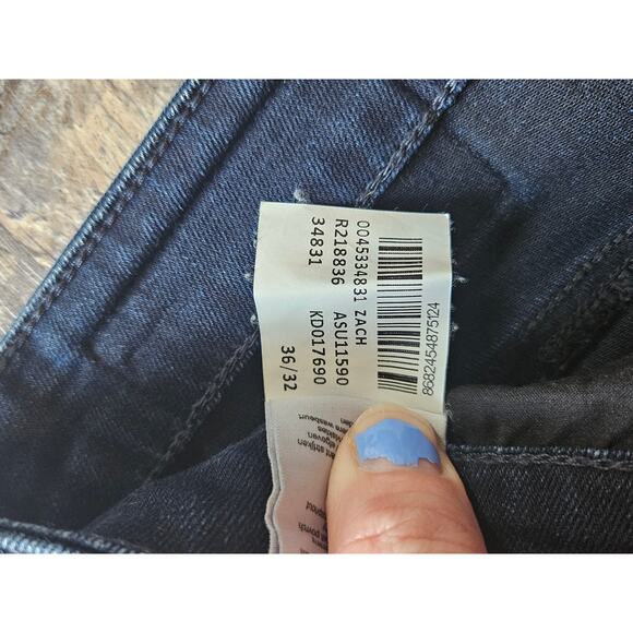 Mavi jeans Zach straight leg strerchy sz 36 x 32 16/18 plus dark wash - Picture 3 of 7